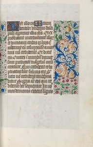 Rouen Kullanım Saatleri Kitabı: fol. 18r, c. 1470. by Master of the Geneva Latini