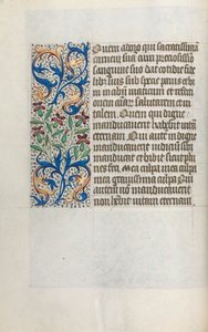 Rouen Kullanım Saatleri Kitabı: fol. 23v, c. 1470. by Master of the Geneva Latini