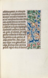 Rouen Kullanım Saatleri Kitabı: fol. 25r, c. 1470. by Master of the Geneva Latini