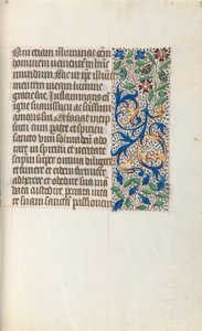 Rouen Kullanım Saatleri Kitabı: fol. 26r, c. 1470. by Master of the Geneva Latini