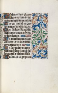 Rouen Kullanım Saatleri Kitabı: fol. 32r, c. 1470. by Master of the Geneva Latini