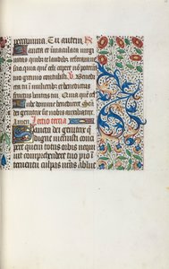Rouen Kullanım Saatleri Kitabı: fol. 36r, c. 1470. by Master of the Geneva Latini