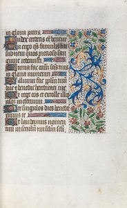 Rouen Kullanım Saatleri Kitabı: fol. 38v, c. 1470. by Master of the Geneva Latini