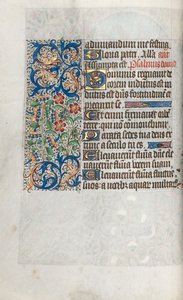 Rouen Kullanım Saatleri Kitabı: fol. 39b, c. 1470. by Master of the Geneva Latini