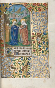 Rouen Kullanım Saatleri Kitabı: fol. 39r, Ziyaret, c. 1470.