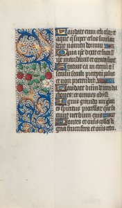 Rouen Kullanım Saatleri Kitabı: fol. 44v, c. 1470. by Master of the Geneva Latini