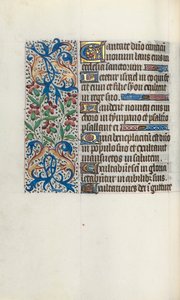 Rouen Kullanım Saatleri Kitabı: fol. 45v, c. 1470. by Master of the Geneva Latini
