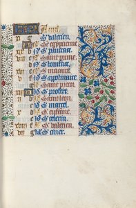Rouen Kullanım Saatleri Kitabı: fol. 4r, c. 1470.