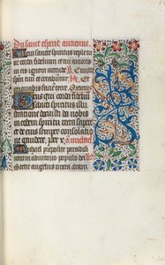 Rouen Kullanım Saatleri Kitabı: fol. 50r, c. 1470. by Master of the Geneva Latini