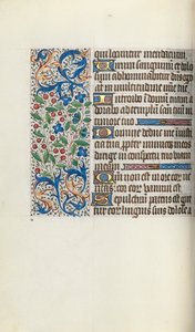 Rouen Kullanım Saatleri Kitabı: fol. 52v, c. 1470. by Master of the Geneva Latini