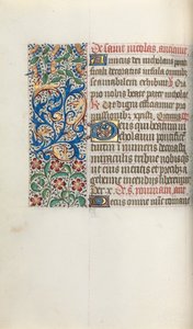 Rouen Kullanım Saatleri Kitabı: fol. 52v, c. 1470. by Master of the Geneva Latini
