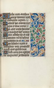 Rouen Kullanım Saatleri Kitabı: fol. 59r, c. 1470. by Master of the Geneva Latini