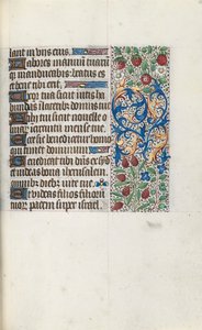 Rouen Kullanım Saatleri Kitabı: fol. 69r, c. 1470. by Master of the Geneva Latini