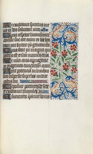 Rouen Kullanım Saatleri Kitabı: fol. 74r, c. 1470. by Master of the Geneva Latini