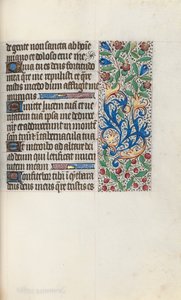 Rouen Kullanım Saatleri Kitabı: fol. 76r, c. 1470. by Master of the Geneva Latini
