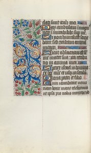 Rouen Kullanım Saatleri Kitabı: fol. 77v, c. 1470. by Master of the Geneva Latini