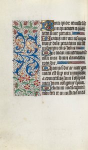 Rouen Kullanım Saatleri Kitabı: fol. 81v, c. 1470. by Master of the Geneva Latini