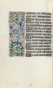 Rouen Kullanım Saatleri Kitabı: fol. 83v, c. 1470. by Master of the Geneva Latini