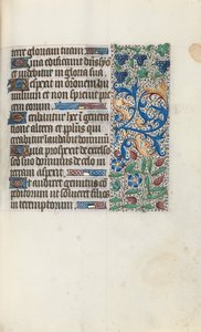 Rouen Kullanım Saatleri Kitabı: fol. 89r, c. 1470. by Master of the Geneva Latini
