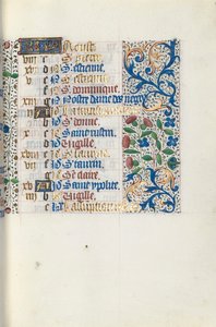 Rouen Kullanım Saatleri Kitabı: fol. 8r, c. 1470. by Master of the Geneva Latini