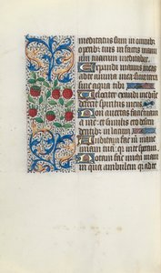 Rouen Kullanım Saatleri Kitabı: fol. 91v, c. 1470. by Master of the Geneva Latini