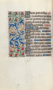 Rouen Kullanım Saatleri Kitabı: fol. 92v, c. 1470. by Master of the Geneva Latini