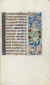 Rouen Kullanım Saatleri Kitabı: fol. 94r, c. 1470. by Master of the Geneva Latini