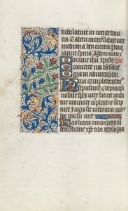 Rouen Kullanım Saatleri Kitabı: fol. 98v, c. 1470. by Master of the Geneva Latini