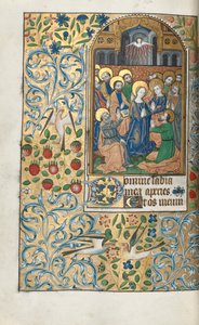 Rouen Kullanım Saatleri Kitabı: fol. 99v, Pentekost, c. 1470.
