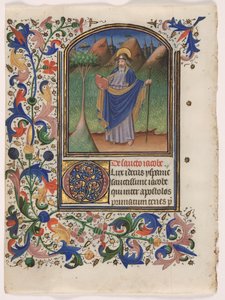Saatler Kitabından Bir Yaprak: Büyük Aziz James, c. 1440-1450. by Master of the Gold Scrolls