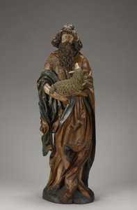 Vaftizci Yahya, c.1515 (kısmen çok renkli ıhlamur ağacı) by Master of the Harburger Altar