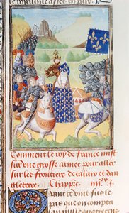 Harley 4380 fol.196v Fransa Kralı Charles VI (1366-1422), Jean Froissart