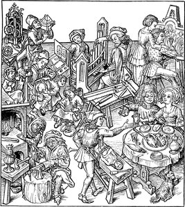 Merkür ve Çocukları. Ev kitabından illüstrasyon, 1480