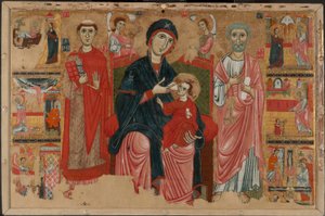 Aziz Leonard ve Peter ile Enthroned Bakire ve Çocuk ve Aziz Petrus