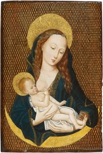 Bir Crescent Moon'da Maria lactans, yaklaşık 1485 by Master of the Magdalen Legend,