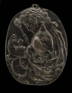 Bir Bacchante, 15. yüzyılın sonları veya 16. yüzyılın başlarında. by Master of the Martelli Mirror