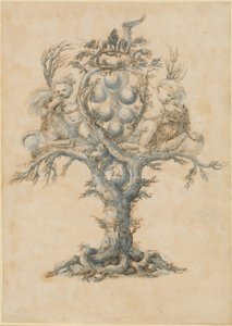 Aslanlı ve Puttili Şarap Sürahi by Master of the Medici Banquet Decanters