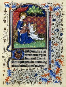Taçlı Bakire, c.1430-1440 by Master of the Munich Golden Legend