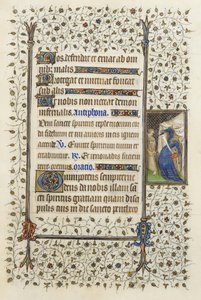 Ms 62 f.132r Guillaume de Deguileville 1350, 1417 (parşömen üzerine mürekkep ve altın varak) tarafından 