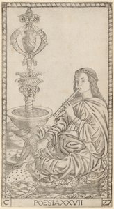 Poesia (Şiir) by Master of the S Series Tarocchi