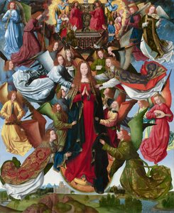 Mary, Cennetin Kraliçesi by Master of the Saint Lucy Legend
