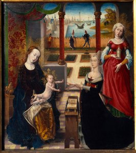 Mecdelli Meryem ve Sainte-Gudule Manzara Ustasının Tablosu (15. yüzyıl) (ec.flam.) 1475 Liege Güzel Sanatlar Müzesi by Master of the View of St. Gudule