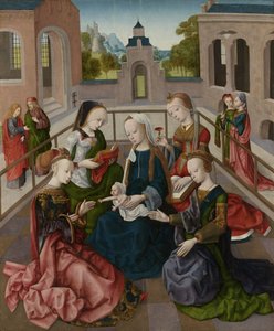 Dört Kutsal Bakire ile Bakire ve Çocuk, c.1495-1500