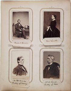 Çoğu Brady'ye ait 200 cartes de Visite albümü, c.1865 (sepya fotoğraf) by Mathew B. Brady