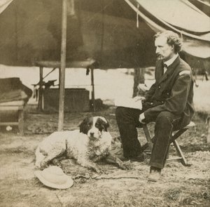 General Custer (1839-76) Karargahında, 1864 dolayları by Mathew B. Brady
