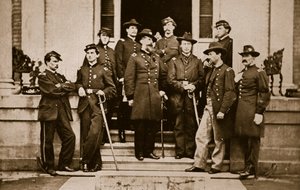 General OB Wilcox ve Personel, 1861-65 by Mathew B. Brady