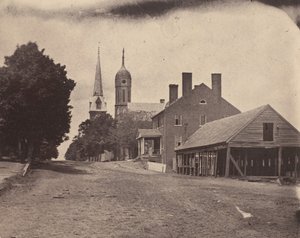 İkinci Kolordu Hastanesi, Washington, DC, ca. 1863. by Mathew Brady