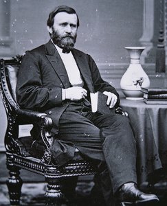 Ulysses Simpson Grant (1822-85) (s/b fotoğraf) by Mathew Brady