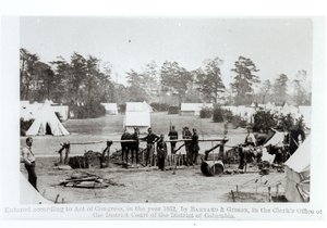 Yankee Karargahı, kamp Whinfield, 3 Mayıs 1862 by Mathew B. Brady