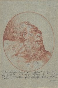 Sağa Bakan Sakallı Bir Adamın Başı, 1692. by Mathias Fussli